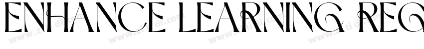 ENHANCE LEARNING REG字体转换 ENHANCE LEARNING REG字体转换